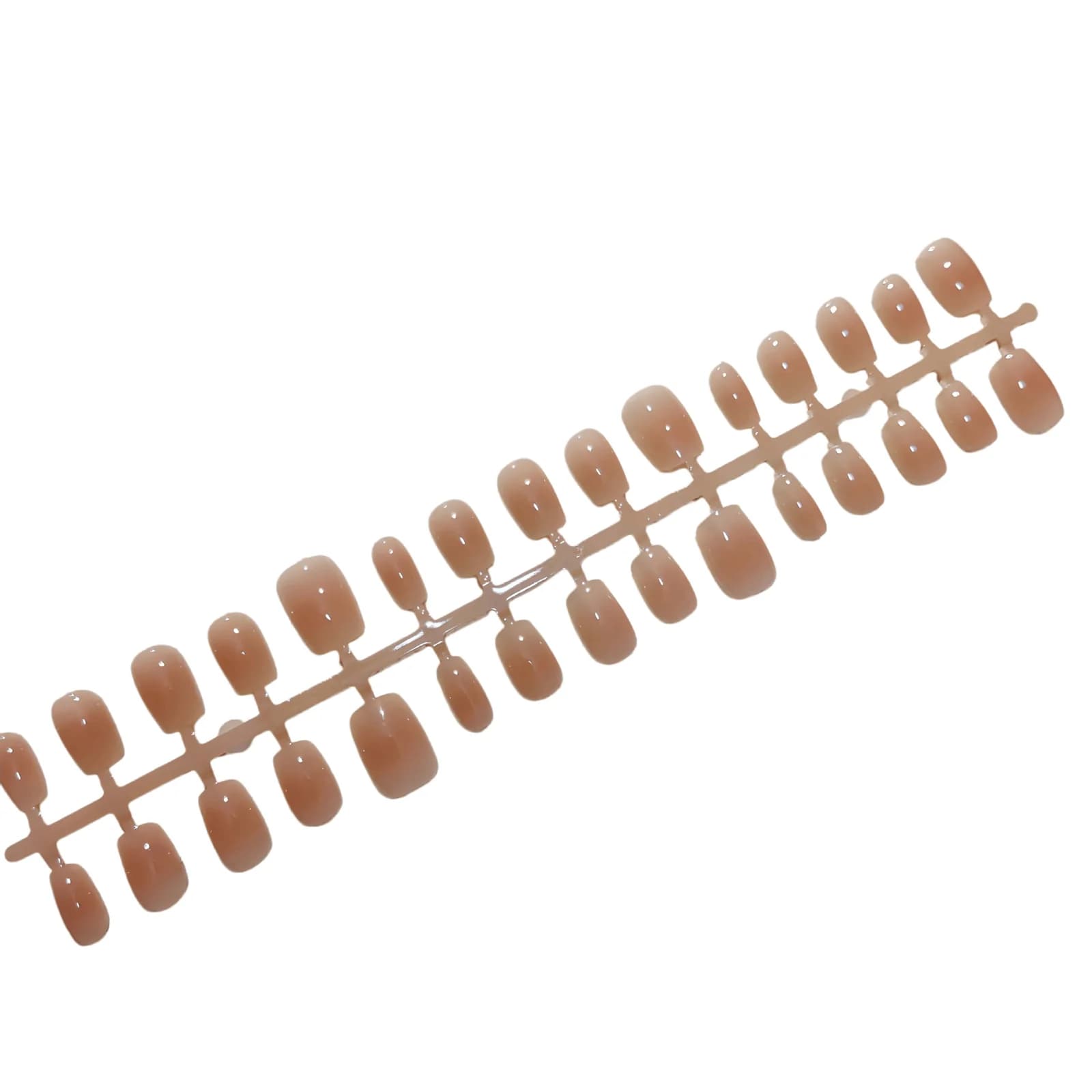 Krótkie przyciskane paznokcie w kształcie baleriny, minimalistyczne, do codziennego noszenia, odcień różu